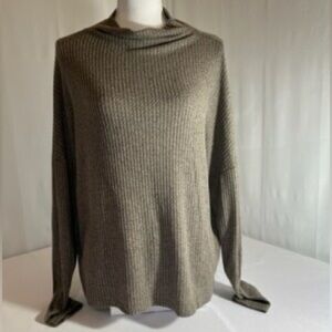BKE Textured Knit Sweater in Brown